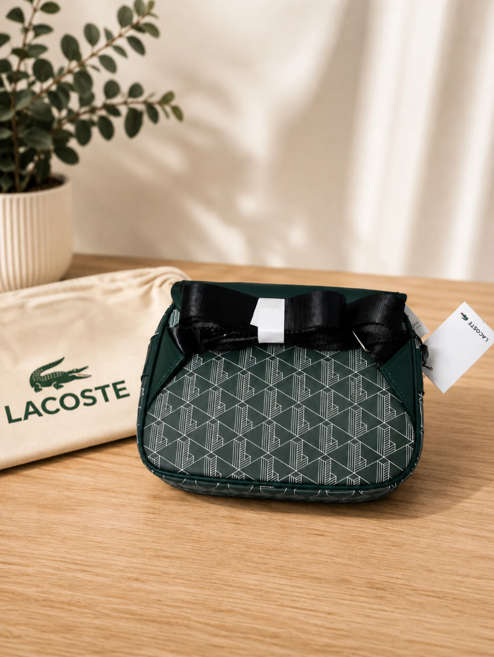 Lacoste Groene Monogram Schoudertas – photo 3